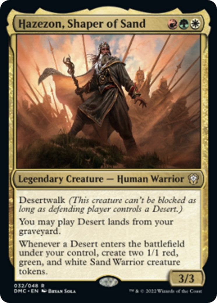 Hazezon, Shaper of Sand (32) (Commander: Dominaria United)