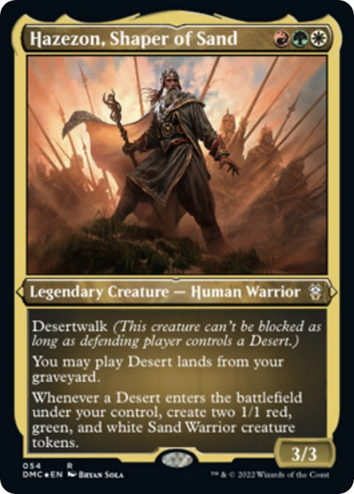 Hazezon, Shaper of Sand (Foil Etched) (54) (Commander: Dominaria United)