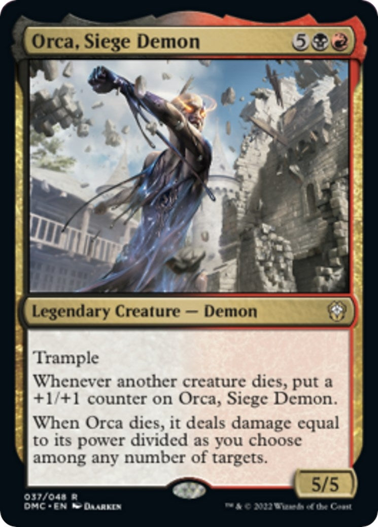 Orca, Siege Demon (37) (Commander: Dominaria United)