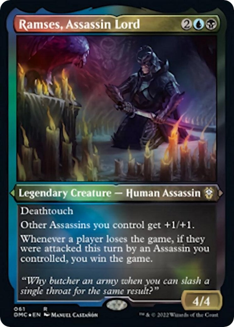 Ramses, Assassin Lord (Foil Etched) (61) (Commander: Dominaria United)