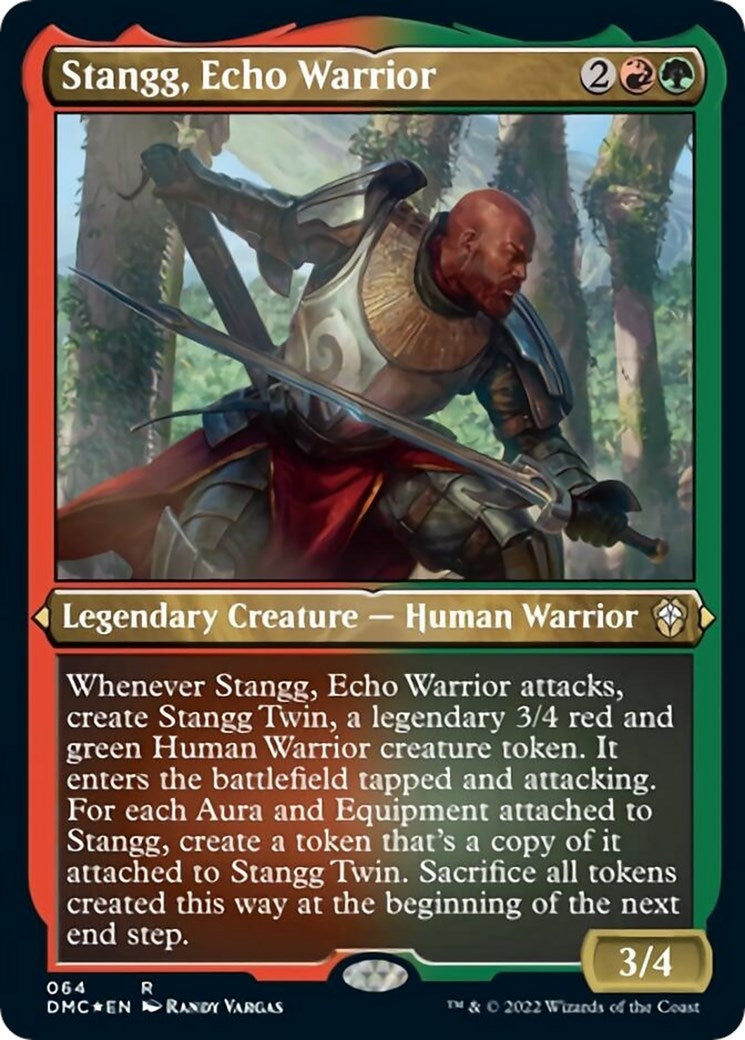 Stangg, Echo Warrior (Foil Etched) (64) (Commander: Dominaria United)