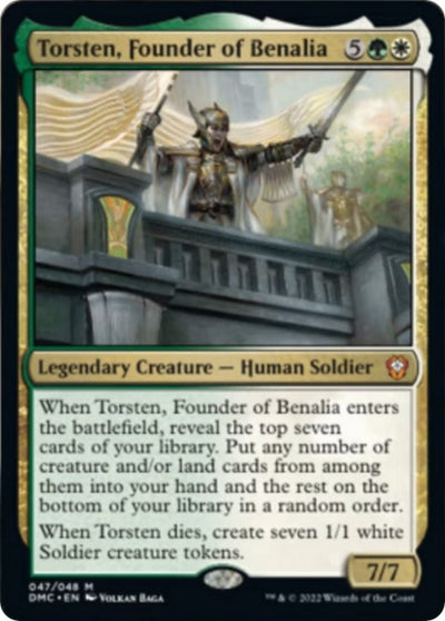 Torsten, Founder of Benalia (47) (Commander: Dominaria United)