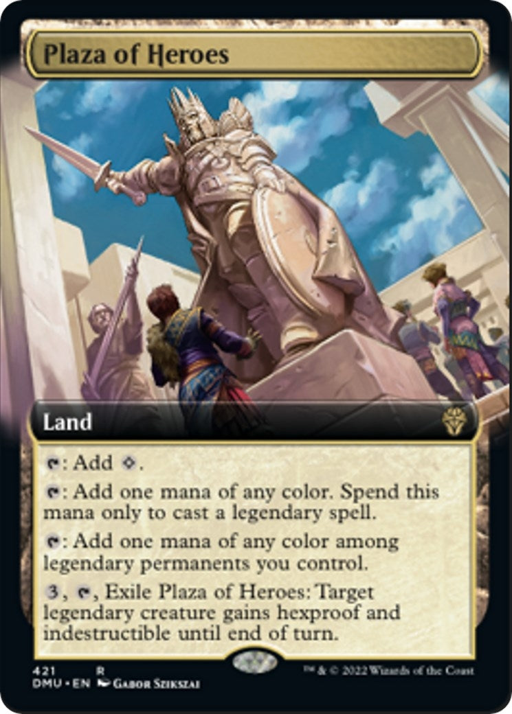 Plaza of Heroes (Extended Art) (421) (Dominaria United)