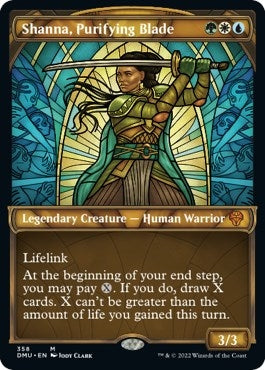 Shanna, Purifying Blade (Textured Foil) (358) (Dominaria United)