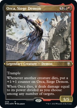 Orca, Siege Demon (Foil Etched) (59) (Commander: Dominaria United)