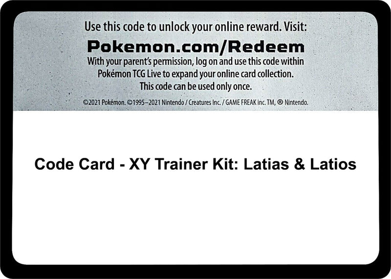 Image for Code Card - XY Trainer Kit: Latias & Latios (XY Trainer Kit: Latias & Latios) - Pokemon