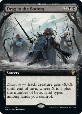 Drag to the Bottom (Extended Art) (401) (Dominaria United)