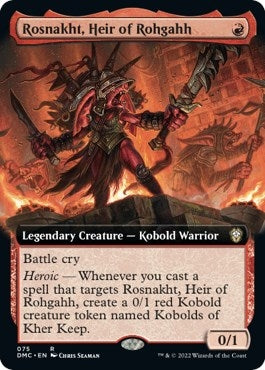 Rosnakht, Heir of Rohgahh (Extended Art) (75) (Commander: Dominaria United)
