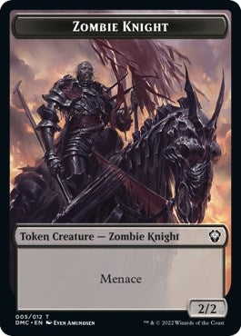 Zombie Knight // Griffin Double-Sided Token (5 // 1) (Commander: Dominaria United)