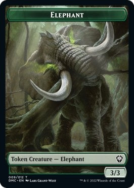 Elephant // Treasure Double-Sided Token (9 // 24) (Commander: Dominaria United)