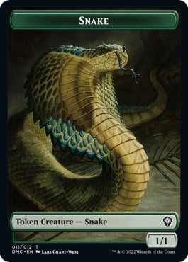 Snake // Hydra Double-Sided Token (11 // 10) (Commander: Dominaria United)