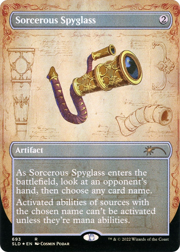 Sorcerous Spyglass (Borderless) (693) (Secret Lair Drop Series)