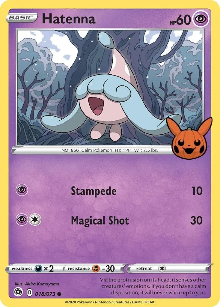 Image for Hatenna (018/073) (Trick or Trade BOOster Bundle) - Pokemon