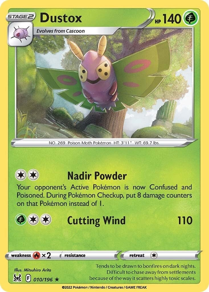 Image for Dustox (010/196) (SWSH11: Lost Origin) - Pokemon