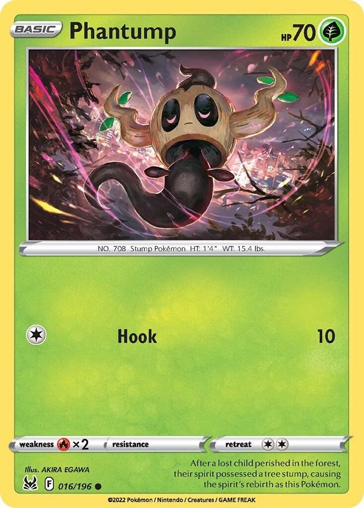 Image for Phantump (016/196) (SWSH11: Lost Origin) - Pokemon