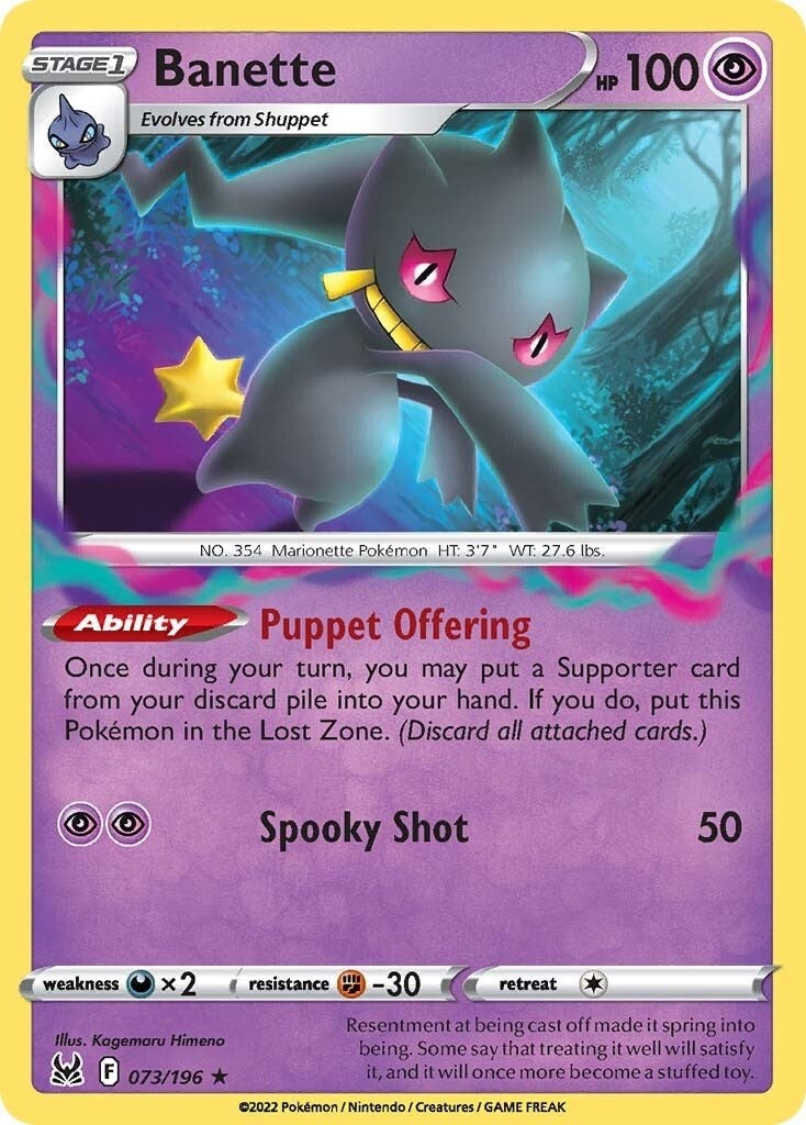 Image for Banette (073/196) (SWSH11: Lost Origin) - Pokemon