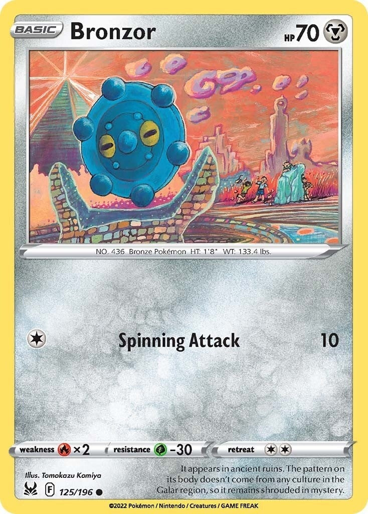 Image for Bronzor (125/196) (SWSH11: Lost Origin) - Pokemon