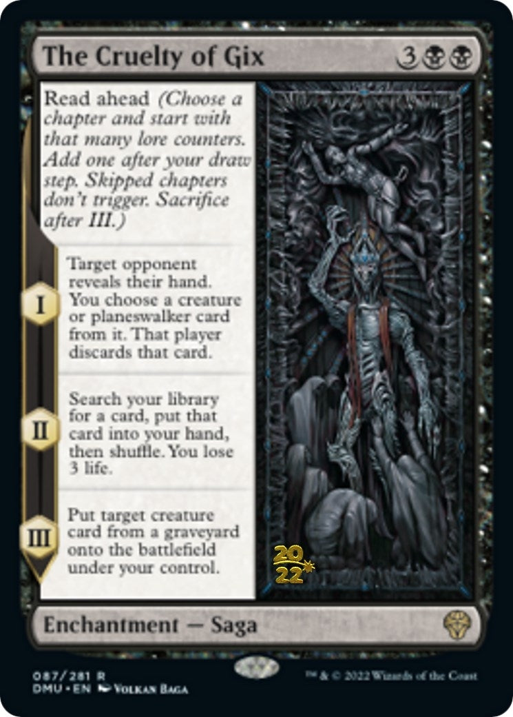 The Cruelty of Gix (87) (Prerelease Cards)
