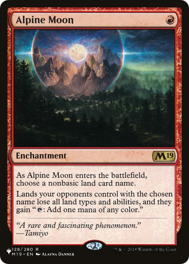 Alpine Moon (128/280) (The List Reprints)