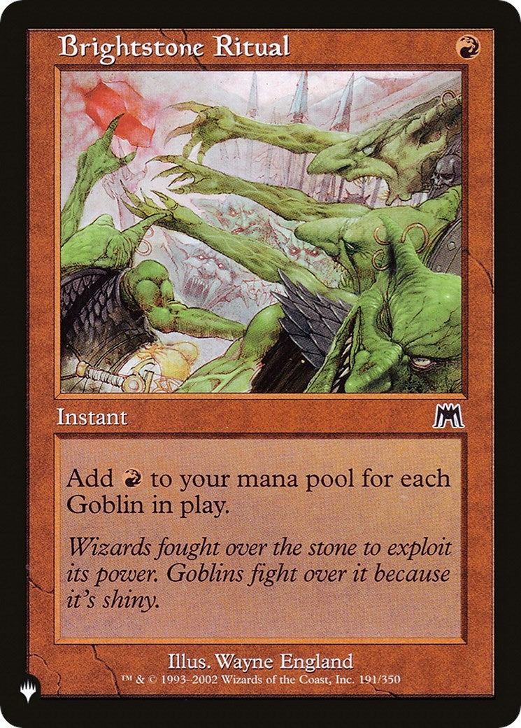 Brightstone Ritual (191/350) (The List Reprints)