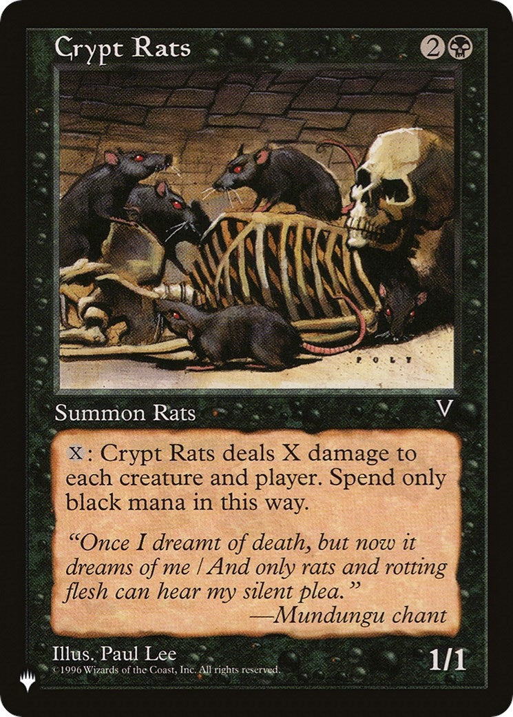 Crypt Rats (The List Reprints)