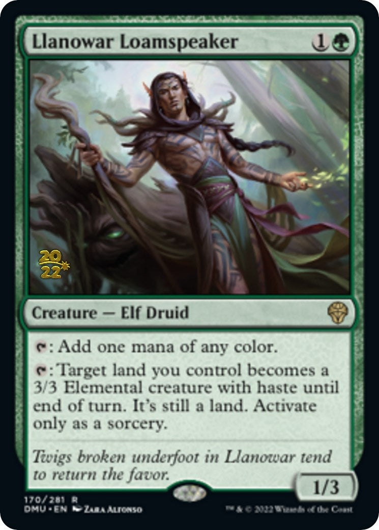 Llanowar Loamspeaker (170) (Prerelease Cards)