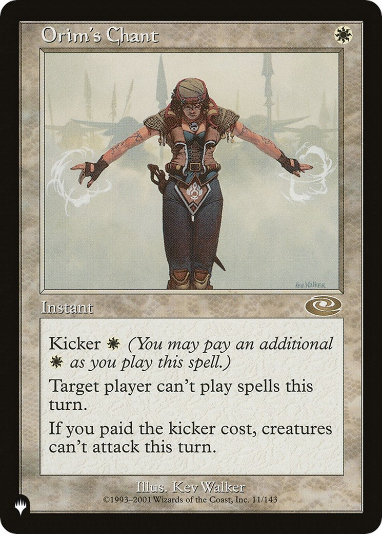Orim's Chant (11/143) (The List Reprints)