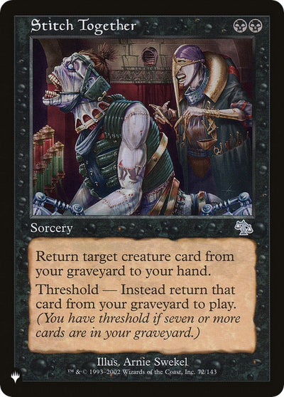 Stitch Together (72/143) (The List Reprints)