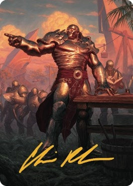 Karn, Living Legacy Art Card (1/81) (Gold-Stamped Signature) (1) (Art Series: Dominaria United)
