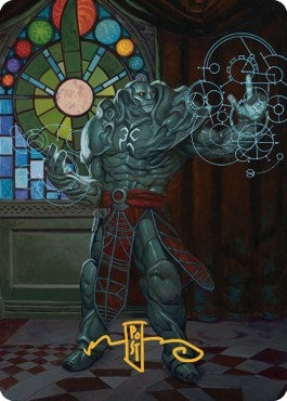 Karn, Living Legacy Art Card (2/81) (Gold-Stamped Signature) (2) (Art Series: Dominaria United)