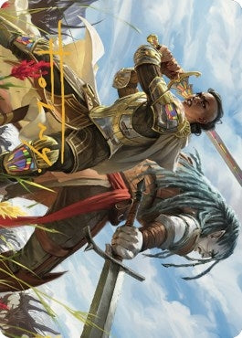 Join Forces Art Card (Gold-Stamped Signature) (9) (Art Series: Dominaria United)