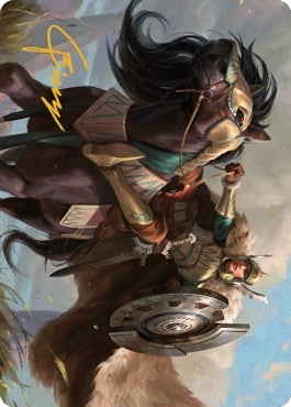 Knight of Dawn's Light Art Card (Gold-Stamped Signature) (10) (Art Series: Dominaria United)