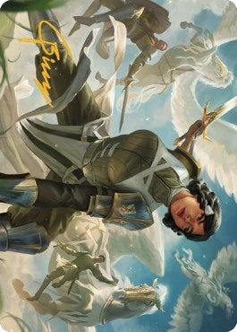 Resolute Reinforcements Art Card (Gold-Stamped Signature) (13) (Art Series: Dominaria United)