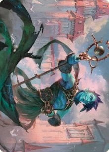 Haughty Djinn Art Card (15) (Art Series: Dominaria United)