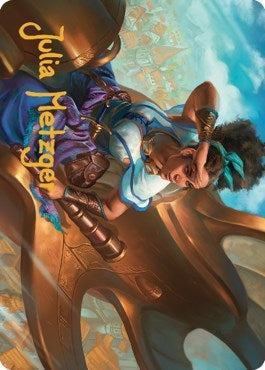 Talas Lookout Art Card (Gold-Stamped Signature) (17) (Art Series: Dominaria United)
