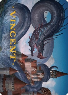 Tolarian Terror Art Card (Gold-Stamped Signature) (18) (Art Series: Dominaria United)