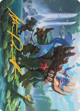 Vodalian Mindsinger Art Card (Gold-Stamped Signature) (21) (Art Series: Dominaria United)