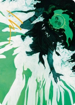 Bone Splinters Art Card (Gold-Stamped Signature) (22) (Art Series: Dominaria United)