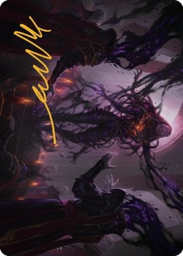 Braids, Arisen Nightmare Art Card (23/81) (Gold-Stamped Signature) (23) (Art Series: Dominaria United)