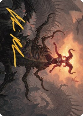 Sheoldred, the Apocalypse Art Card (Gold-Stamped Signature) (26) (Art Series: Dominaria United)