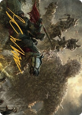 Writhing Necromass Art Card (Gold-Stamped Signature) (27) (Art Series: Dominaria United)