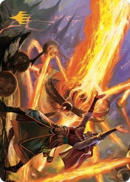 Ghitu Amplifier Art Card (Gold-Stamped Signature) (32) (Art Series: Dominaria United)