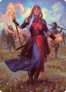 Jaya, Fiery Negotiator Art Card (34/81) (34) (Art Series: Dominaria United)