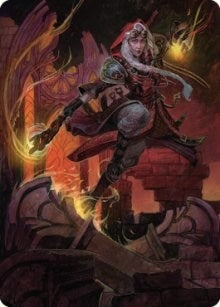 Jaya, Fiery Negotiator Art Card (35/81) (35) (Art Series: Dominaria United)