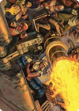 Mana Cannons Art Card (Gold-Stamped Signature) (36) (Art Series: Dominaria United)
