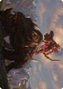 Meria's Outrider Art Card (37) (Art Series: Dominaria United)