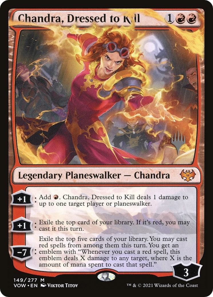Chandra, Dressed to Kill (149) (Promo Pack: Dominaria United)