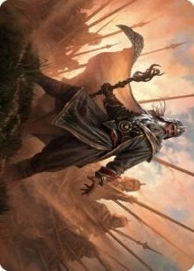 Hazezon, Shaper of Sand Art Card (46) (Art Series: Dominaria United)