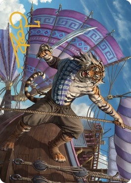 Jedit Ojanen, Mercenary Art Card (Gold-Stamped Signature) (48) (Art Series: Dominaria United)