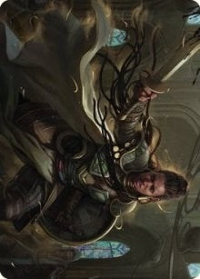 Shanna, Purifying Blade Art Card (55/81) (55) (Art Series: Dominaria United)